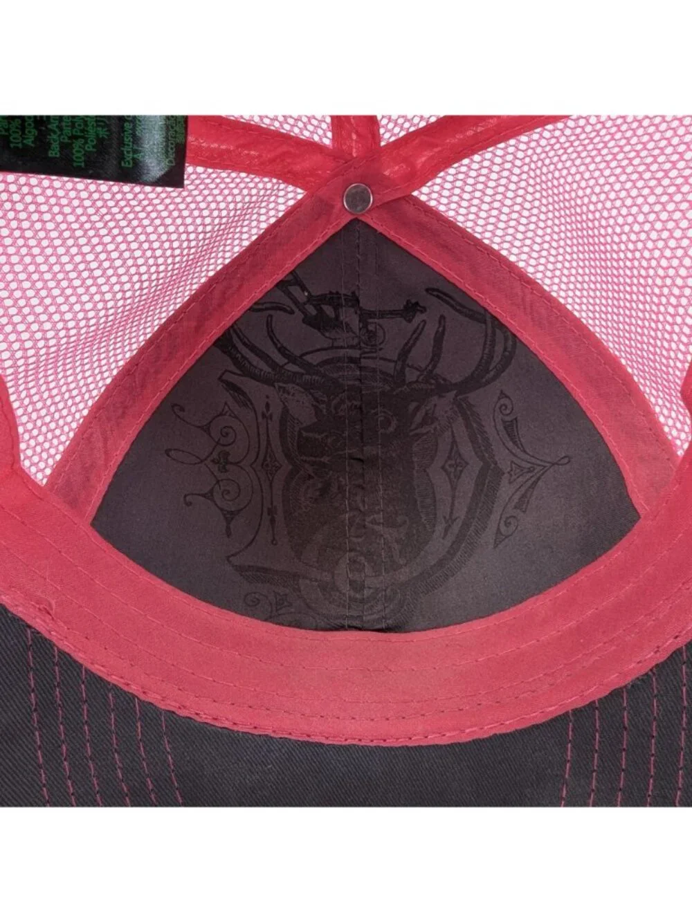 John Deere Womens Trucker Hat Pink Gray Embroidered Logo Mesh Back Cap